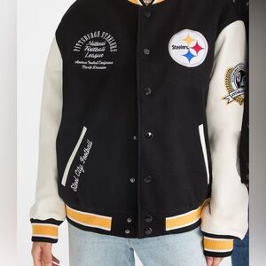 NFL Team Apparel Pittsburgh Steelers Bomber Jacket Size 2X NWT